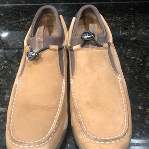 Tan suede Air Mariner top suedes; very clean;